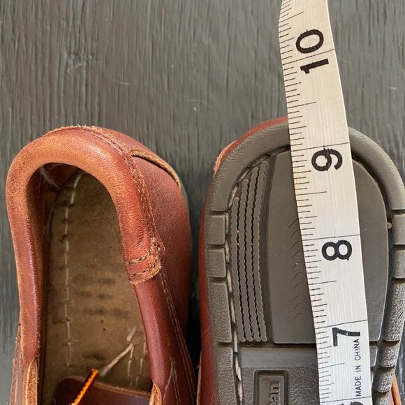 LL Bean Blucher Mocs 5 brown leather - Picture 10 of 12